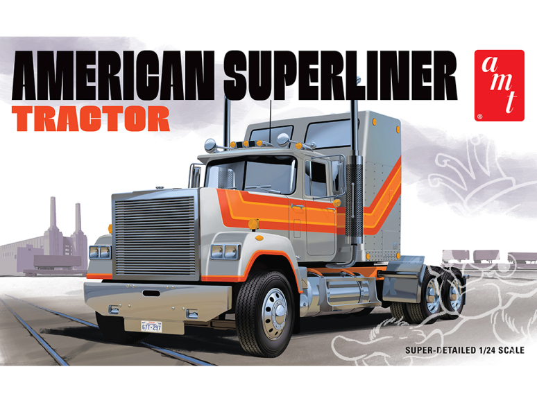 AMT maquette camion 1235 Superliner semi-tracteur 1:25