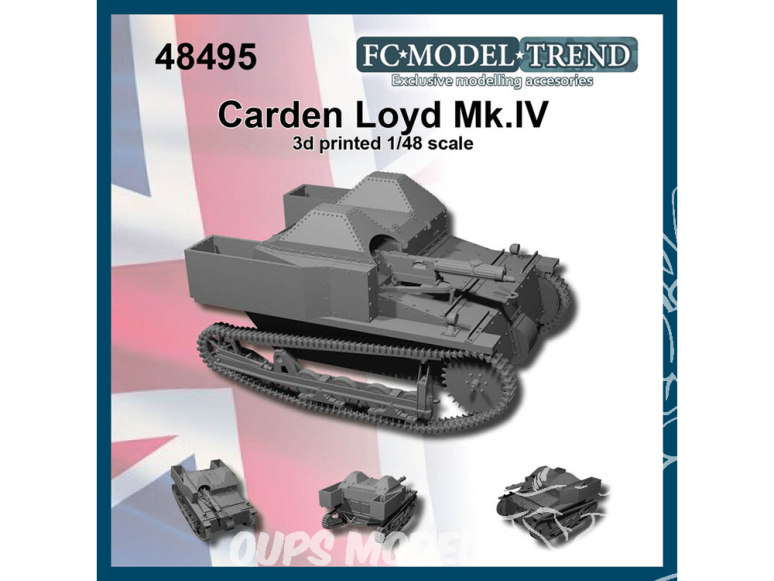 FC MODEL TREND maquette résine 48495 Carden Loyd Mk.IV 1/48