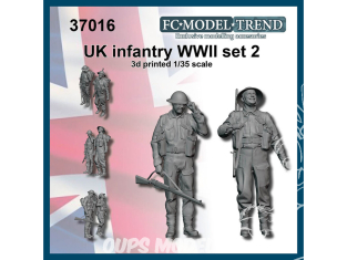 FC MODEL TREND figurine résine 37016 Infanterie Britannique WWII Set 2 1/35