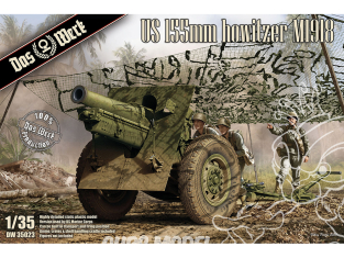 DAS WERK maquette militaire DW35023 US 155mm Howitzer M1918 United States Marine Corps (USMC) 1/35