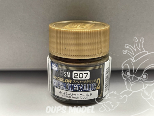 peinture maquette Mr Color Super Metallic SM207 Super Or 2 10ml