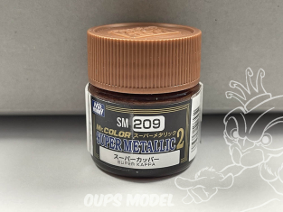 peinture maquette Mr Color Super Metallic SM209 Super Cuivre 2 10ml