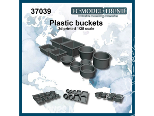 FC MODEL TREND accessoire résine 37039 Seaux en plastique 1/35