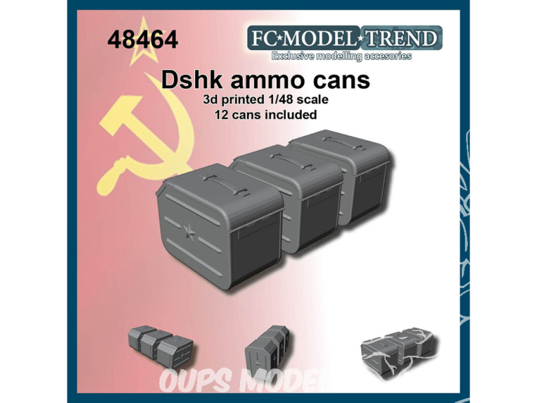 FC MODEL TREND accessoire résine 48464 Boites de munitions DShk. 1/48
