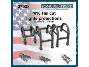 FC MODEL TREND accessoire résine 37038 Protection feux M18 Hellcat 1/35