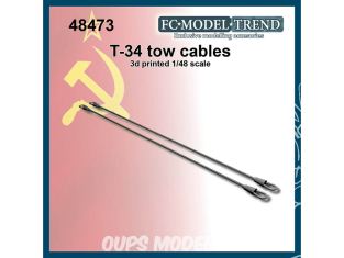 FC MODEL TREND accessoire résine 48473 Cable de remorquage T-34 1/48