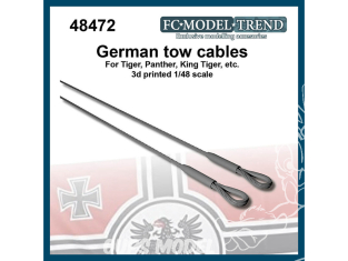 FC MODEL TREND accessoire résine 48472 Cable de remorquage Panther - Tigre - King Tiger - Etc 1/48