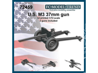 FC MODEL TREND maquette résine 72459 Canon U.S. M3 37mm 1/72