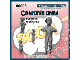 FC MODEL TREND figurine résine 80006 Equipage Churchill Toon Meng