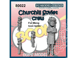 FC MODEL TREND figurine résine 80022 Equipage Churchill Soviétique Toon Meng