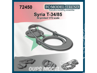 FC MODEL TREND accessoire résine 72450 Amélioration T-34/85 Syrien 1/72