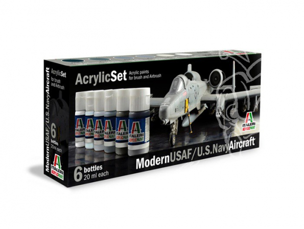 peinture maquette Italeri 431 Set Peintures Avions US Modernes