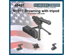 FC MODEL TREND accessoire résine 48497 M1917 Browning avec trépied 1/48