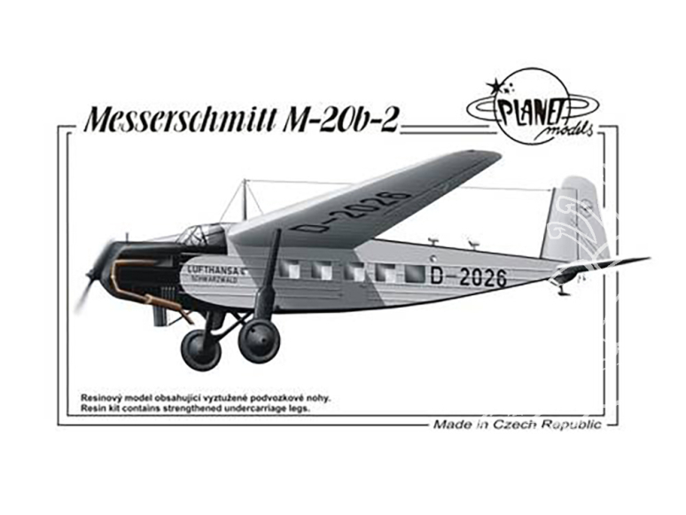 Planet Model PLT196 Messerschmitt M-20b-2 full resine kit 1/72