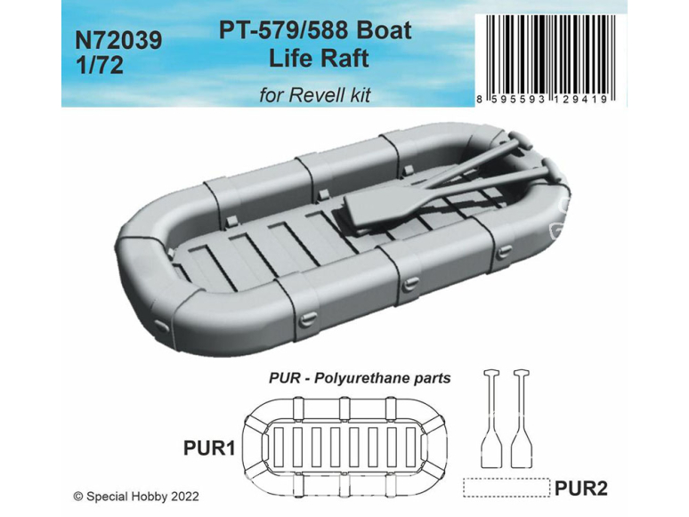 Cmk kit d'amelioration N72039 Radeau de sauvetage pour Schnellboot allemand pour kit revell 1/72