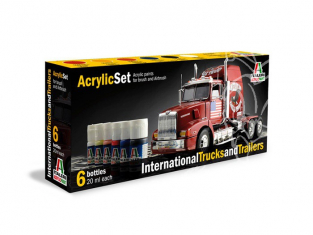 peinture maquette Italeri 435 Set Peintures Camions