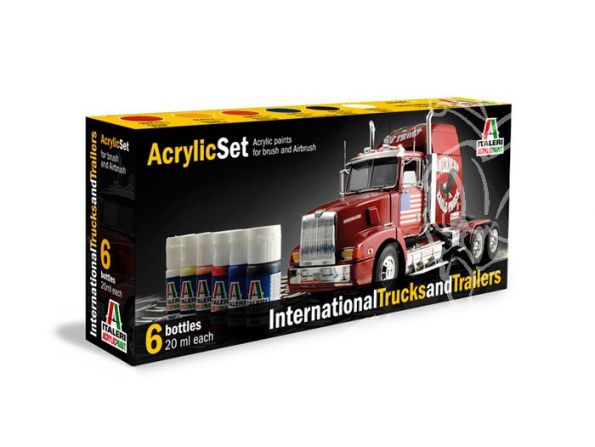 peinture maquette Italeri 435 Set Peintures Camions