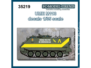 FC MODEL TREND décalcomanies C35219 M113 UME Unidad Militar de Emergencias 1/35