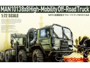 Modelcollect maquette militaire UA-72342 Camion tout-terrain allemand MAN KAT1M1013 8 * 8 HIGH-Mobility 1/72