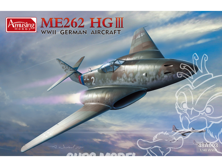 Amusing maquette avion 48A003 Messerschmitt ME262 HGII 1/48