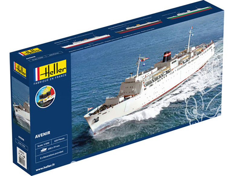 Heller maquette bateau 56625 STARTER KIT Avenir inclus peintures principale colle et pinceau 1/200