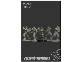 Yedharo Models figurine résine 1177 Unité d'orc Echelle 30mm