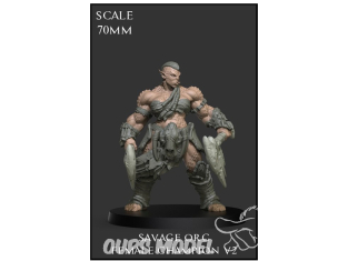 Yedharo Models figurine résine 0866 Orc sauvage Femme Championne V2 Echelle 70mm