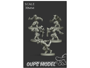 Yedharo Models figurine résine 1344 Unité Goblin 02 Echelle 30mm