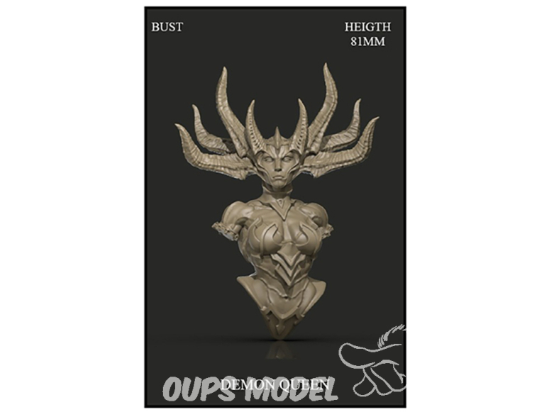 Yedharo Models figurine résine 1610 Buste de la reine démon hauteur 81mm