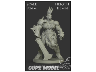 Yedharo Models figurine résine 0910 Femelle Orc patron Echelle 70mm