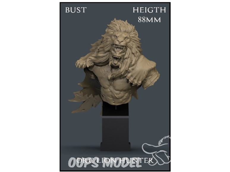 Yedharo Models figurine résine 1191 Buste de Chasseur de lions orc hauteur 88mm