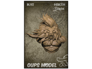 Yedharo Models figurine résine 0026 Buste Zodiaque Lion hauteur 56mm