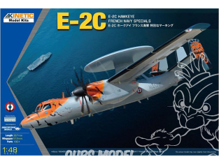 Kinetic maquette avion 48122 Grumman E-2C Hawkeye Marine Française Décos spéciales 1/48