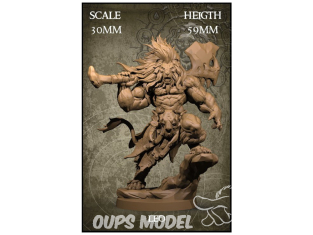 Yedharo Models figurine résine 0347 Zodiaque Lion echelle 30mm