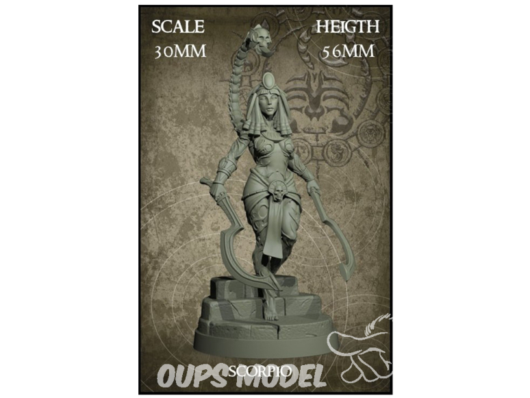 Yedharo Models figurine résine 0040 Zodiaque Scorpion echelle 30mm