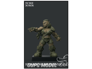 Yedharo Models figurine résine 1375 Femelle Star Player 01 Special Fantasy Football Miniature Echelle 30mm