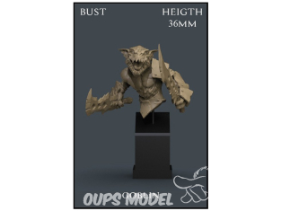 Yedharo Models figurine résine 1085 Buste Goblin hauteur 36mm