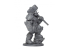 Yedharo Models figurine résine 1337 Orc Champion V2 Echelle 30mm