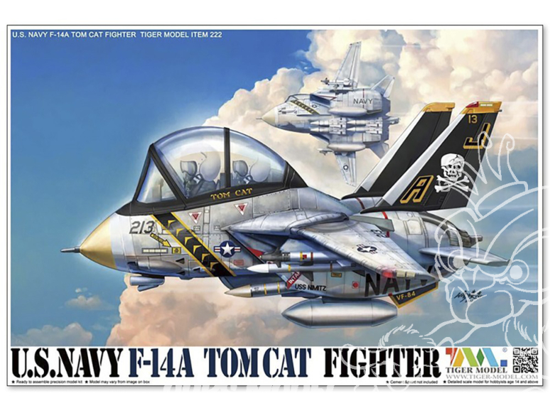Tiger Model maquette avion Cute TM-222 F-14A Tomcat U.S. Navy
