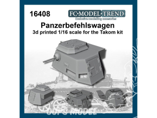 FC MODEL TREND accessoire résine 16408 Amélioration Panzerbefehlswagen SdKfz 265 Takom 1/16