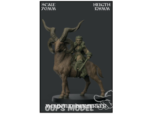 Yedharo Models figurine résine 0774 Personnage spécial Berserker monté Echelle 70mm