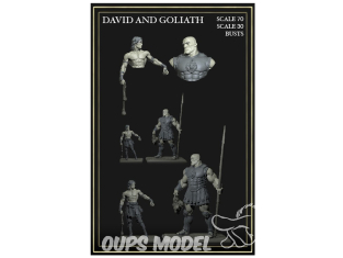Yedharo Models figurine résine 1771 David et goliath Echelle 30 et 70mm