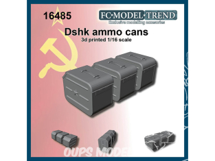 FC MODEL TREND accessoire résine 16485 Boites de munitions Dshk. 1/16