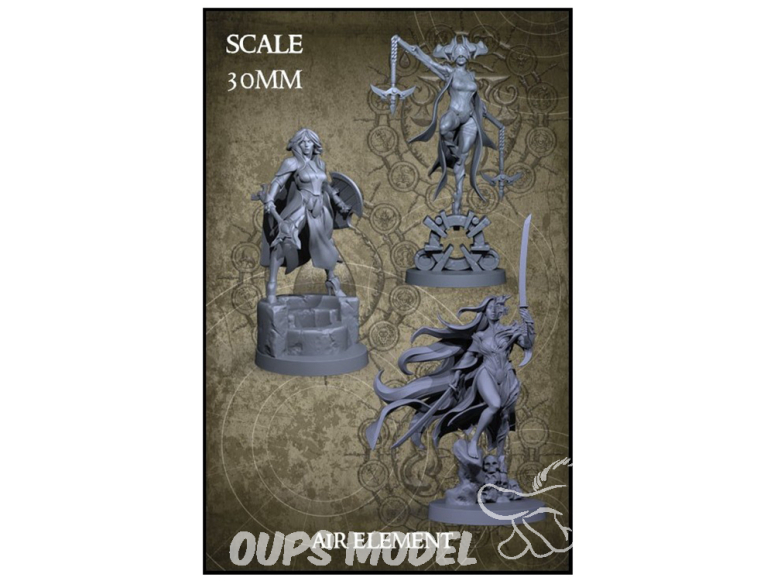 Yedharo Models figurine résine 0095 Zodiaque Élément Air echelle 30mm