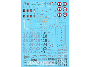 Decalques Berna decals BD48-47 DASSAULT SUPER ETENDARD Aeronautique Navale 1/48