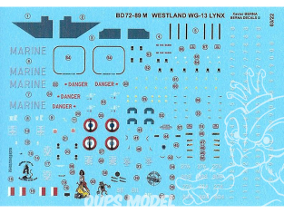 Berna Decals BD72-89 Aeronavale Westland WG-13 Lynx 1/72