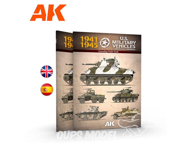 Ak Interactive livre AK642 AMERICAN MILITARY VEHICLES CAMOUFLAGE PROFILE GUIDE en Anglais