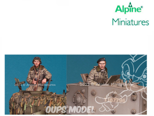 Alpine figurine 35298 Commandant de char britannique (2 Figurines) 1/35
