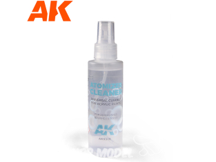 Ak interactive peinture AK9315 NETTOYANT EN ATOMISEUR POUR ACRYLIQUE 125ml