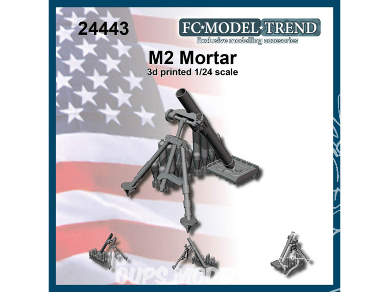 FC MODEL TREND accessoire résine 24443 Mortier M2 1/24